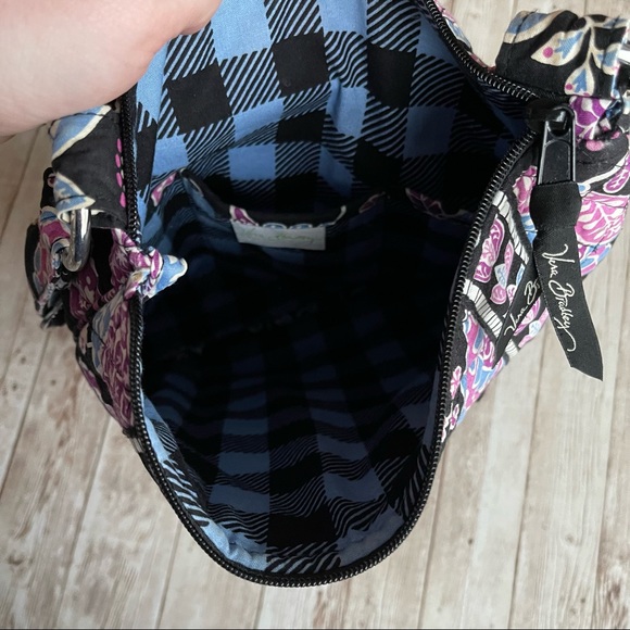 PREOWNED VERA BRADLEY CROSS BODY BLUE PINK BAG TOTE - Picture 5 of 7